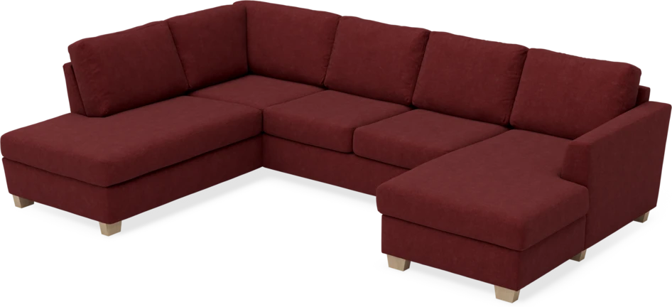 Friday - 3-sits soffa med divan vänster och schäslong höger - Rosa