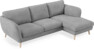 Madison Lux - 2-sits soffa med schäslong höger - Vit