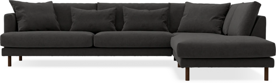 Harper - 3-sits soffa med divan höger - Grå