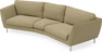 Madison - 3-sits soffa svängd, 90 cm - Gul
