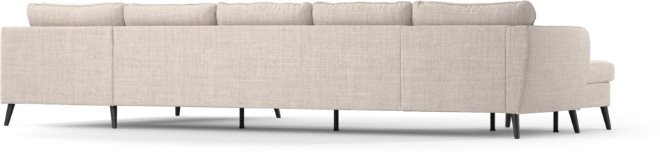 County - 4-sits soffa med schäslong vänster och divan höger - Beige