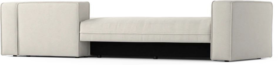 Ide - Bäddsoffa 3-sits med schäslong höger - Vit
