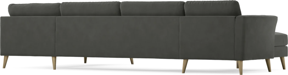 Bridge - 3-sits soffa med schäslong vänster och divan höger - Grå
