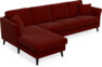 Eden - 3-sits soffa med schäslong - Röd