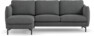 Madison Lux - 2-sits soffa med schäslong vänster - Grå