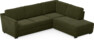 Friday - 2,5-sits soffa med divan höger - Grön
