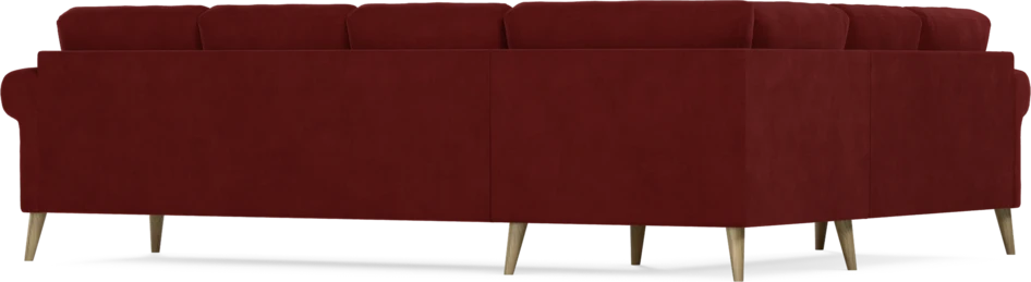 Eden - Hörnsoffa, 2+3-sits - Röd