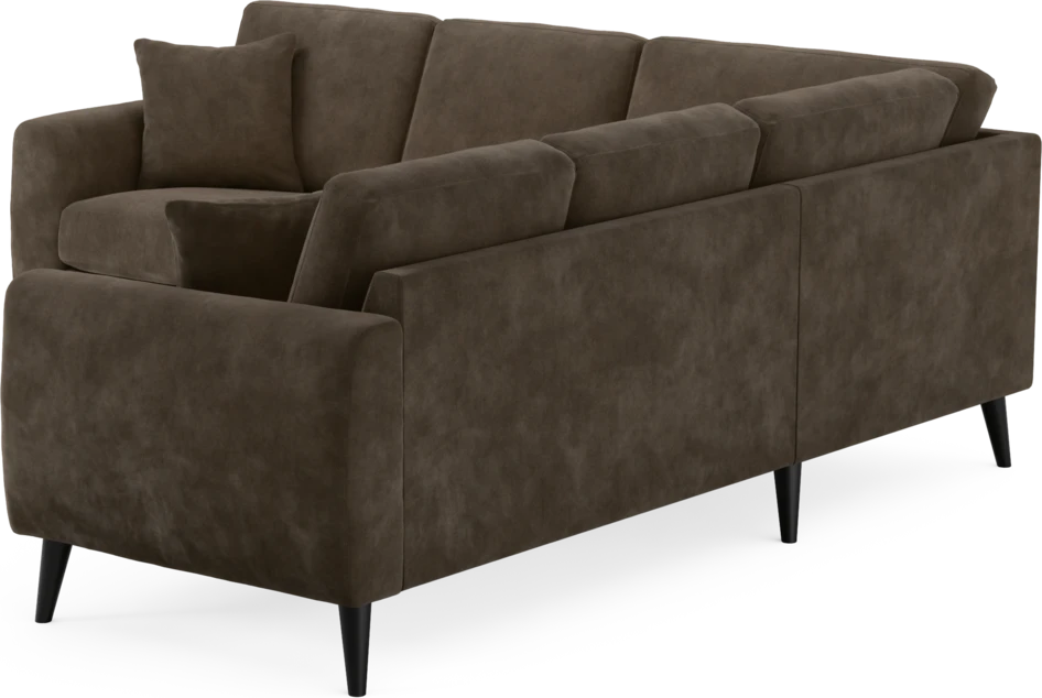 Eden - Hörnsoffa, 2+2-sits - Brun