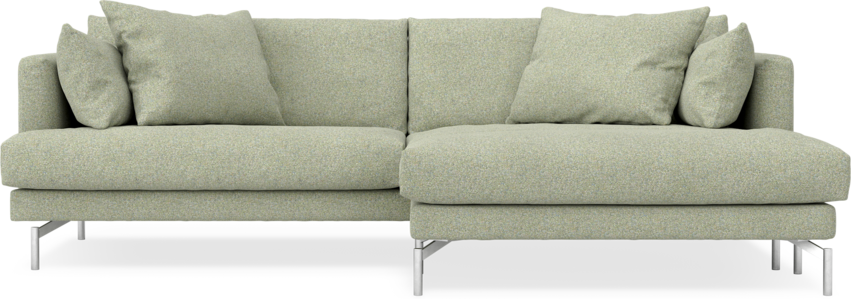 Harper - 4-sits med schäslong XL höger - Grön