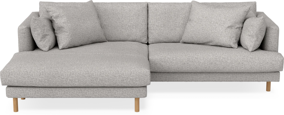 Harper - 4-sits med schäslong XL vänster - Vit