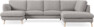 Madison Lux - 2-sits soffa med schäslong vänster och divan höger - Beige