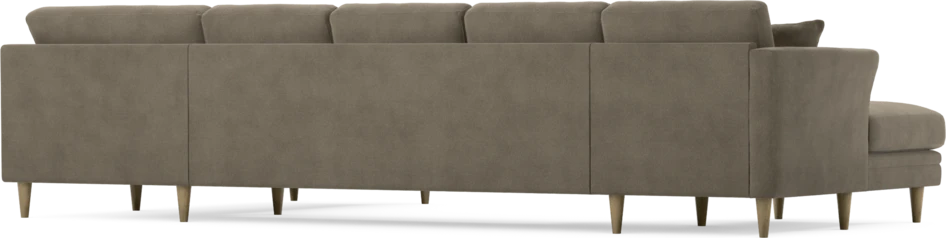 Eden - 3-sits soffa med schäslong vänster och divan höger - Beige