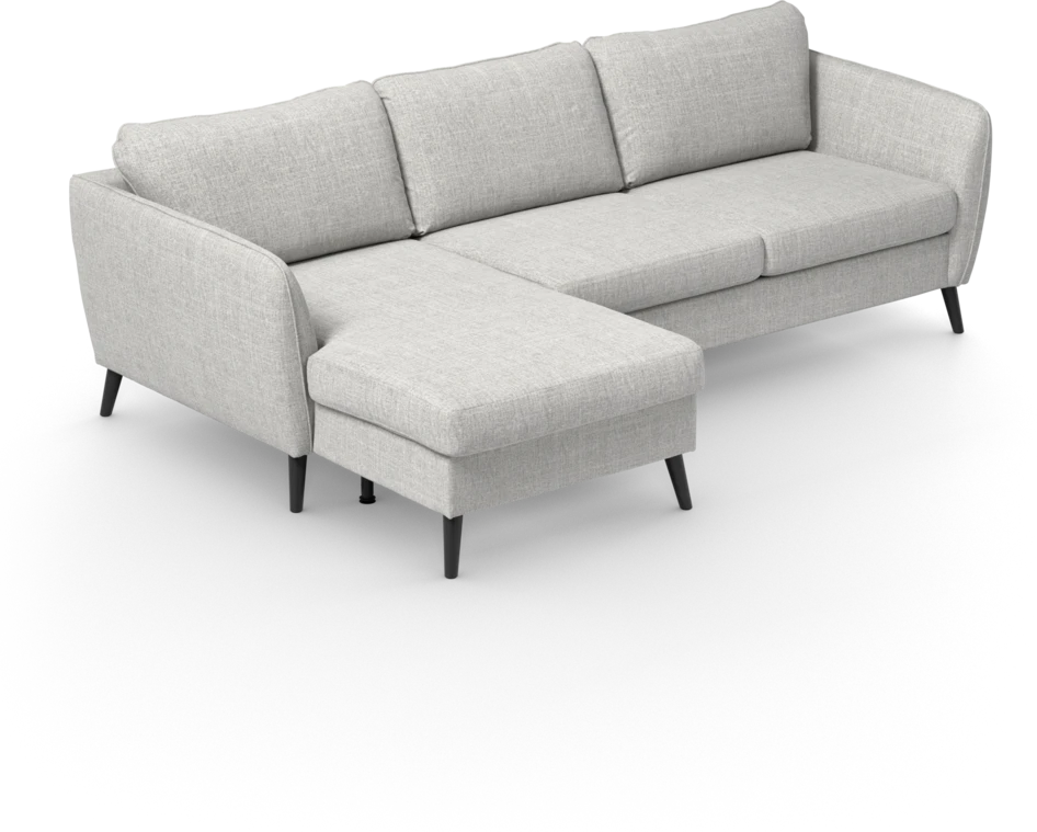County - 3-sits soffa med flyttbar schäslong - Grå