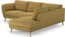 Madison - 2-sits soffa med divan höger - Gul