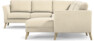 Bridge - Hörnsoffa, 2+3-sits med schäslong höger - Beige