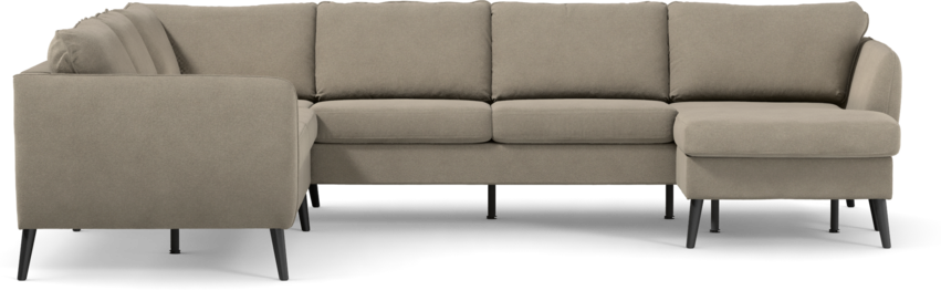 County - Hörnsoffa, 2+3-sits med schäslong höger - Beige