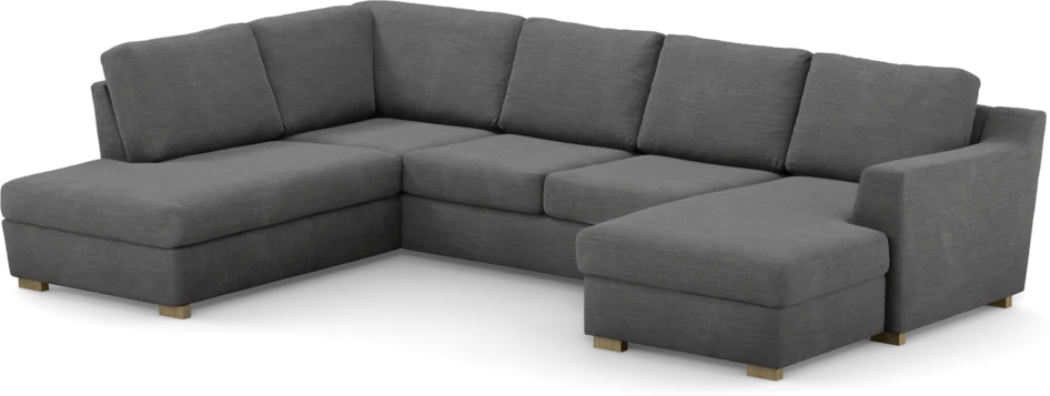 Friday - 3-sits soffa med divan vänster och schäslong höger - Grå