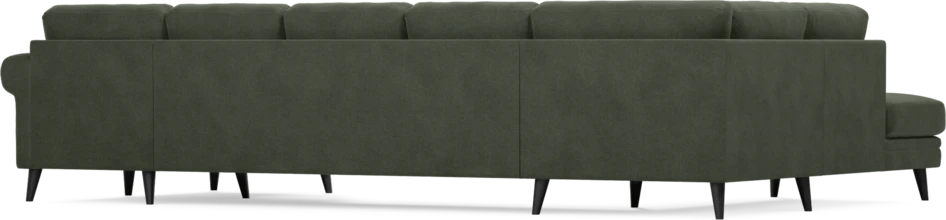 Eden - 3-sits soffa med divan vänster och schäslong höger - Grön