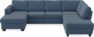 Friday - 3-sits soffa med schäslong vänster och divan höger - Blå