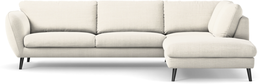 Madison Lux - 3-sits soffa med divan höger - Vit