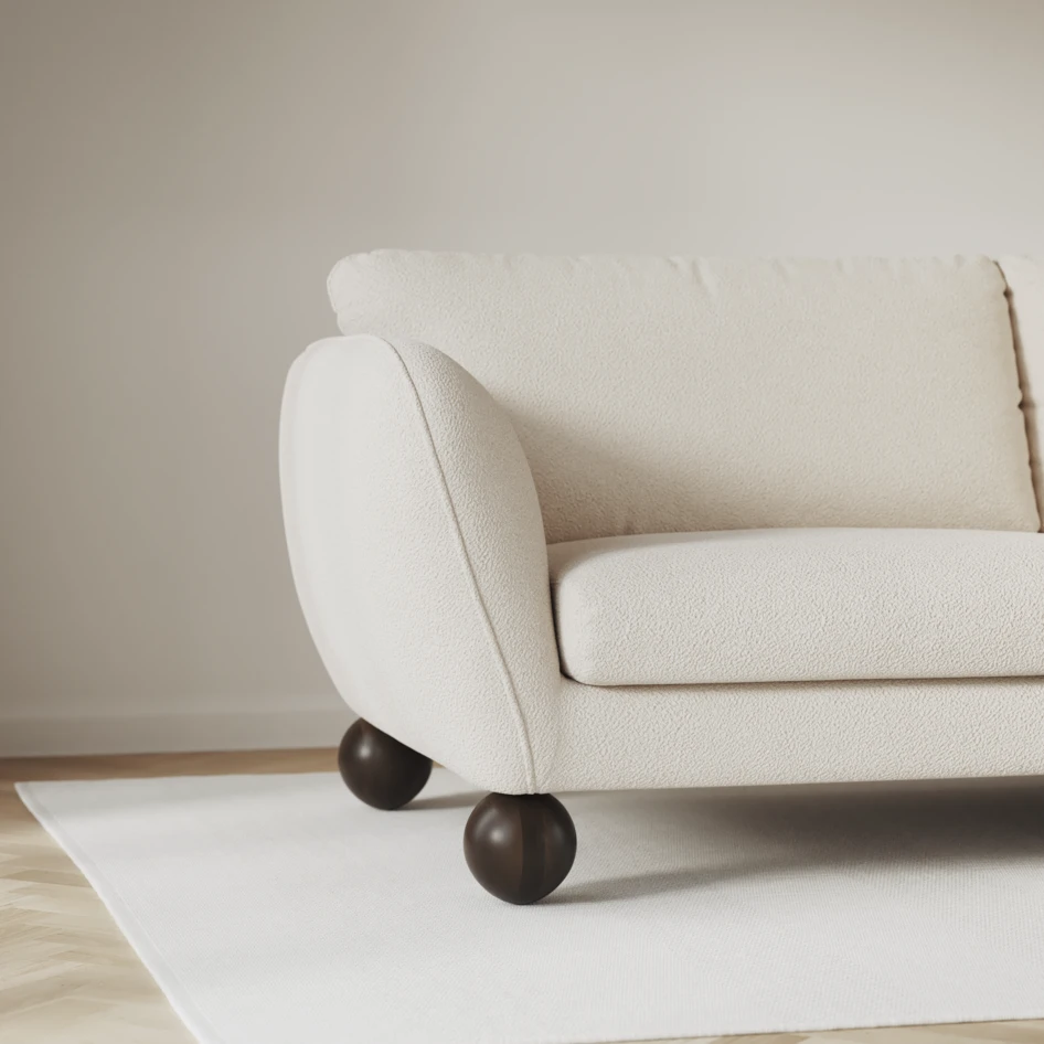 Madison Lux - Hörnsoffa 3+2-sits, hörn 1 - Vit