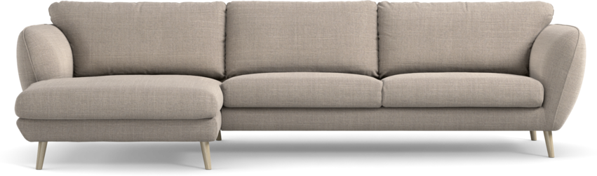 Madison Lux - 3-sits soffa med schäslong vänster - Beige
