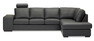 Sit Down - 3-sits soffa med divan höger, C1-komfort - Svart