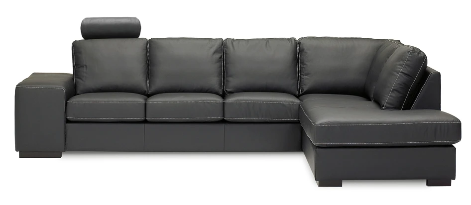 Sit Down - 3-sits soffa med divan höger - Svart