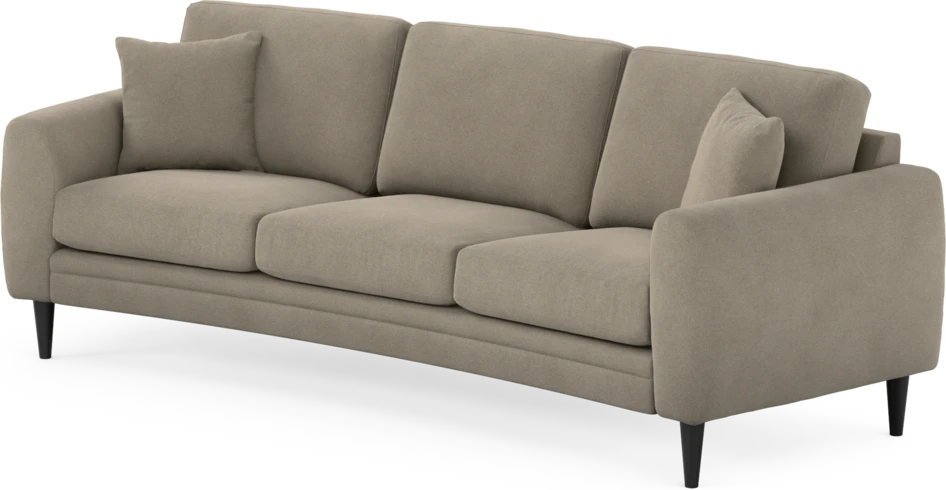 Eden - 3-sits soffa svängd - Beige
