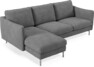 Madison Lux - 2-sits soffa med schäslong vänster - Vit