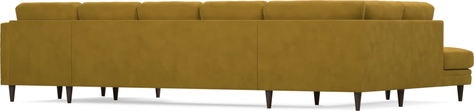 Eden - 3-sits soffa med divan vänster och schäslong höger - Gul