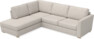 Friday - 2,5-sits soffa med divan vänster - Grå