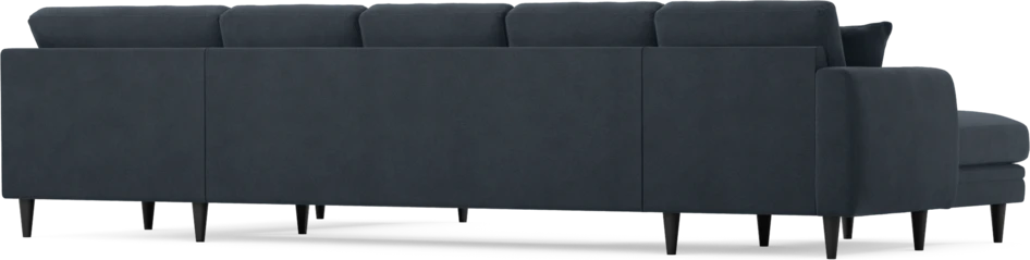 Eden - 3-sits soffa med schäslong vänster och divan höger - Blå