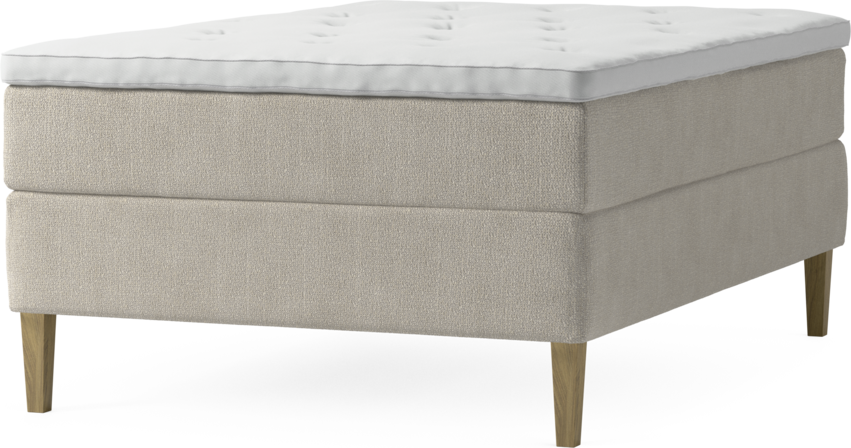 Delux Dream - Kontinentalsäng, enkelsäng 140 cm med bäddmadrass och sängben