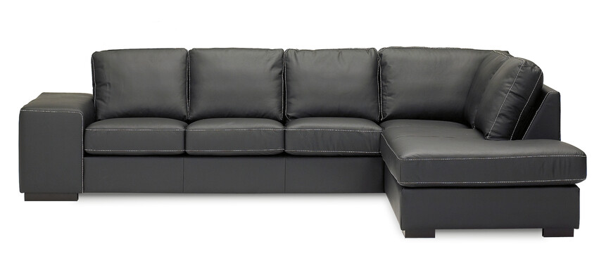 Sit Down - 3-sits soffa med divan höger - Svart