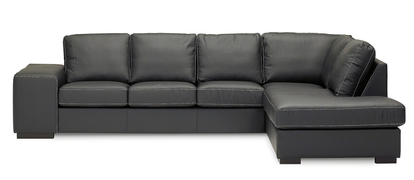Sit Down - 3-sits soffa med divan höger, C1-komfort - Svart