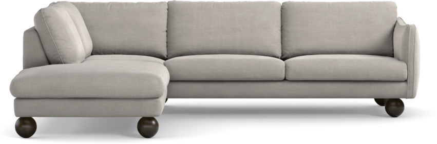 Madison - 3-sits soffa med divan vänster - Grå