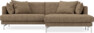 Harper - 4-sits med schäslong XL höger - Brun