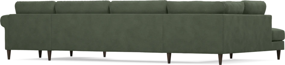 Bridge - 3-sits soffa med divan vänster och schäslong höger - Grön