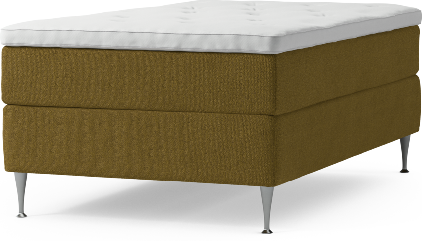 Delux Dream - Kontinentalsäng, enkelsäng 120 cm med bäddmadrass och sängben