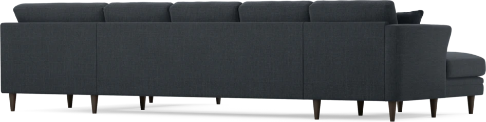 Eden - 3-sits soffa med schäslong vänster och divan höger - Blå