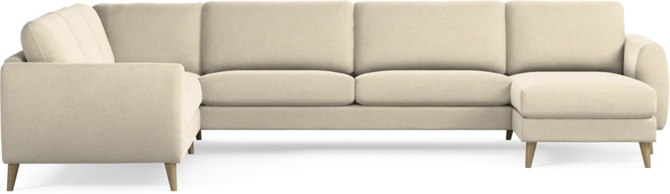 Bridge - Hörnsoffa, 2+3-sits med schäslong höger - Beige