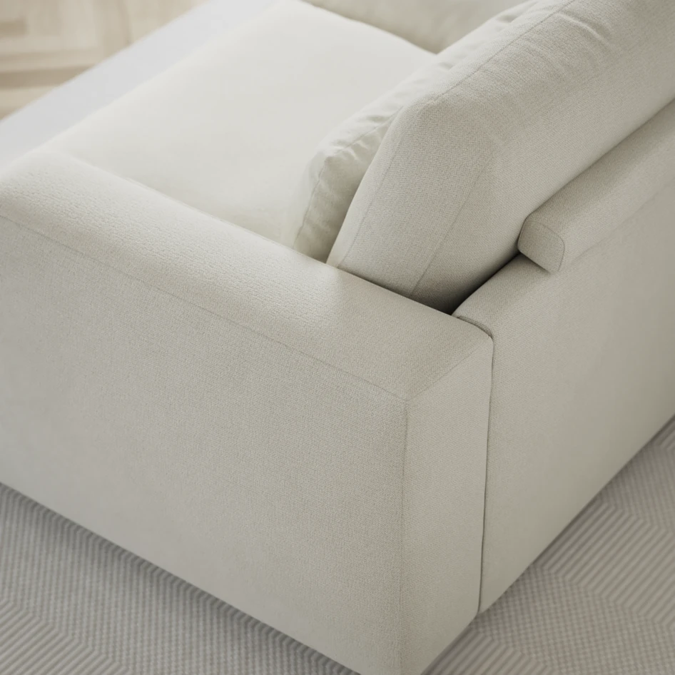Noma - 3-sits soffa - Vit