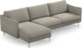 Madison Lux - 3-sits soffa med schäslong vänster - Grå