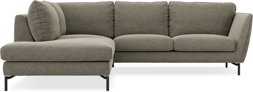Madison - 2-sits soffa med divan vänster - Grön