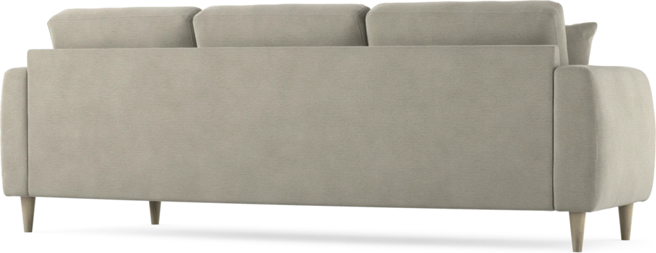 Eden - 3-sits soffa svängd - Brun