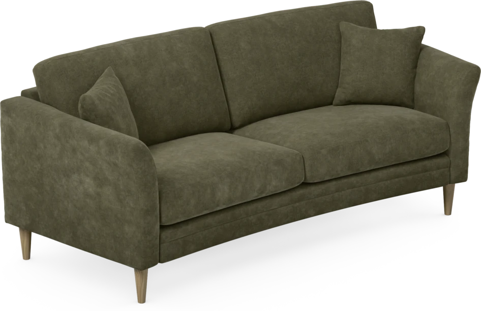Eden - 2,5-sits soffa svängd - Grön