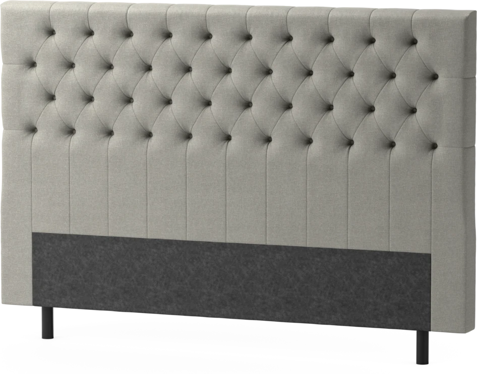 Delux Pikerad XL - Sänggavel, 90-210 cm - Grå