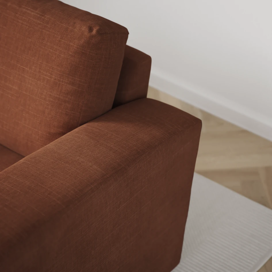 Friday - 3-sits soffa med divan vänster och schäslong höger - Orange