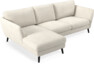 Madison Lux - 2-sits soffa med schäslong vänster - Vit